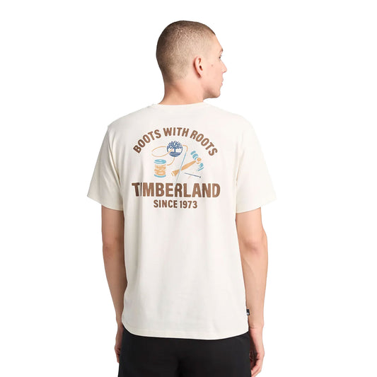 Timberland Work Inspired Back Graphic Tee Vintage White