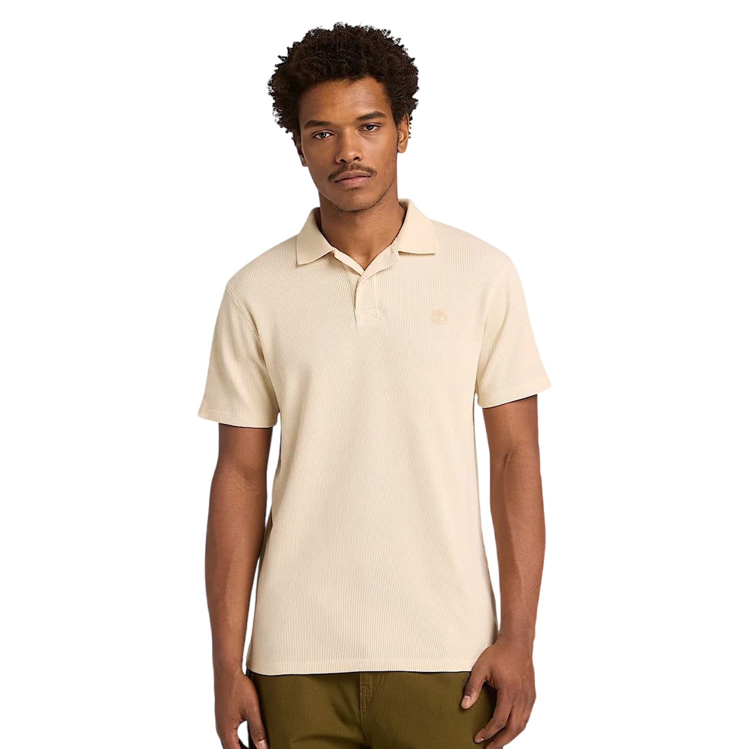 Timberland Wharf River Waffle SS Polo Angora  - TB0A41S5EFL1