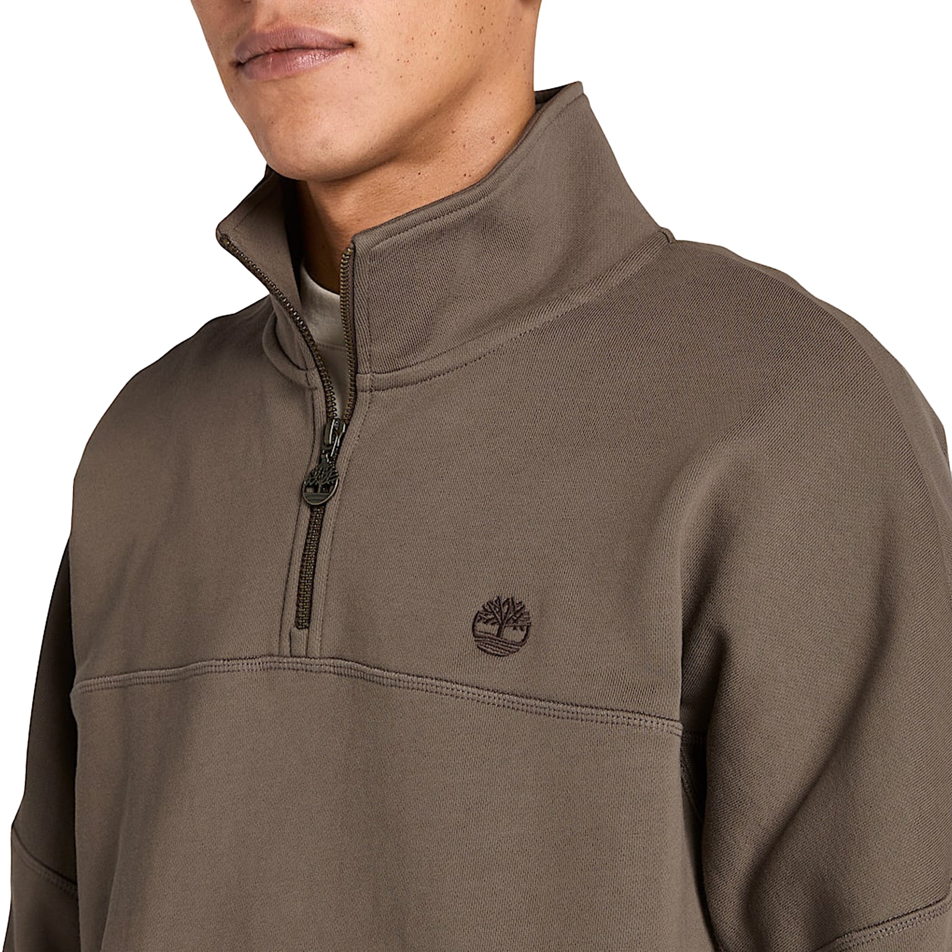 Timberland 1/4 Zip Sweatshirt Chocolate Chip  - TB0A5MD2BK01