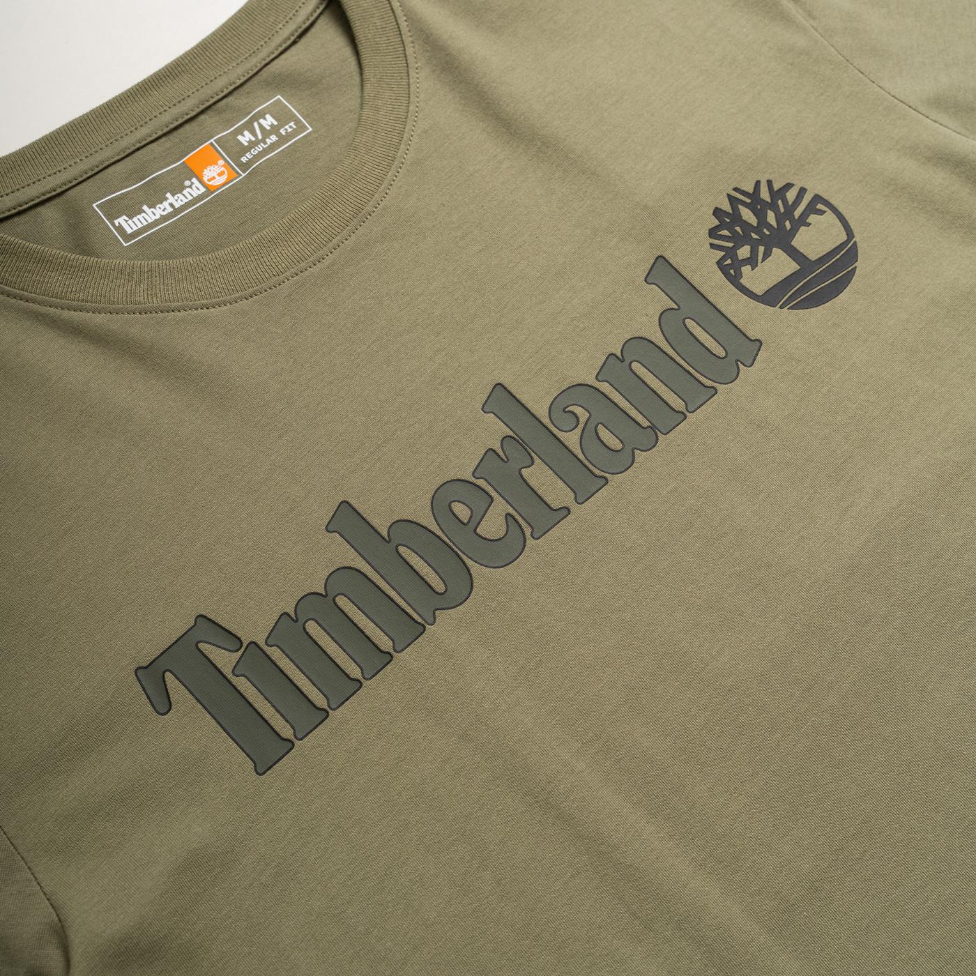 Timberland Kenn Linear Logo SS Tee Cassel Earth  - TB0A5UPQ5901