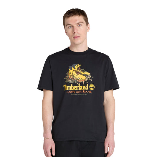 Timberland Front Boot Graphic Tee Black  - TB0A6DJ10011