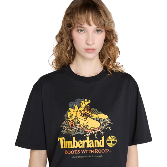 Timberland Front Boot Graphic Tee Black  - TB0A6DJ10011