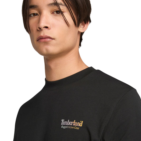 Timberland Rugged Active Gear Back Graphic Tee Black  - TB0A6DMA0011