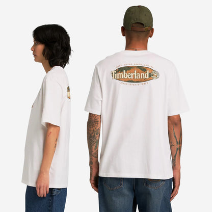 Timberland "Oval Logo" Graphic SS Tee White