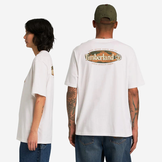 Timberland "Oval Logo" Graphic SS Tee White