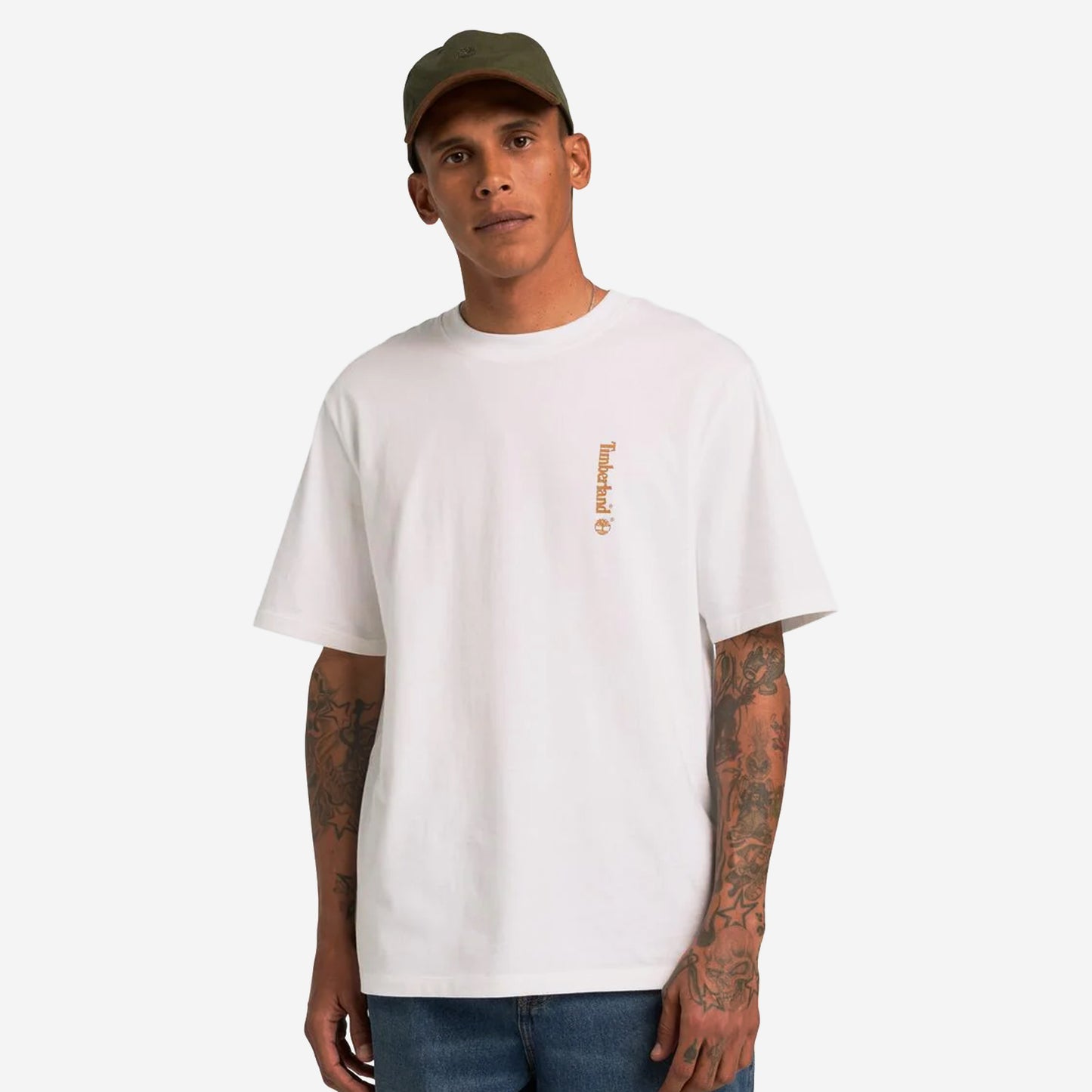 Timberland "Oval Logo" Graphic SS Tee White