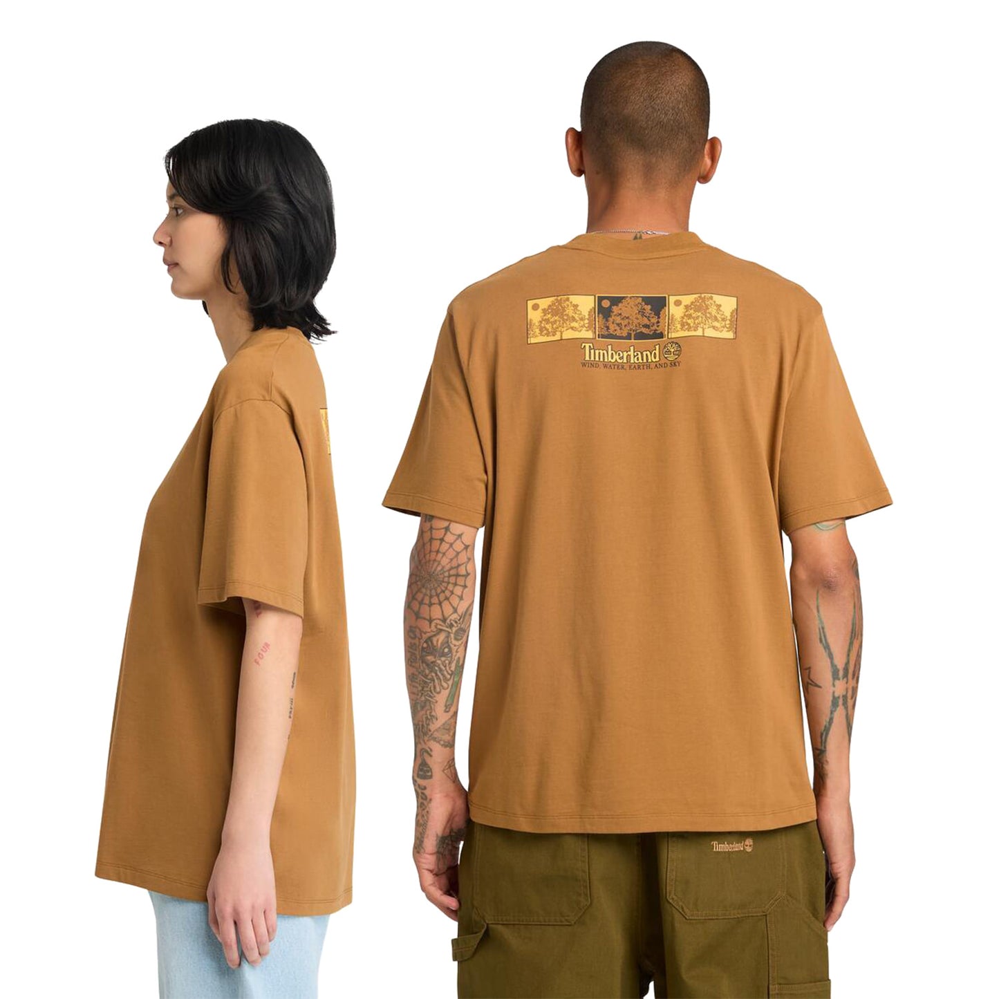 Timberland "Triple Tree" Graphic SS Tee Dark Wheat Boot