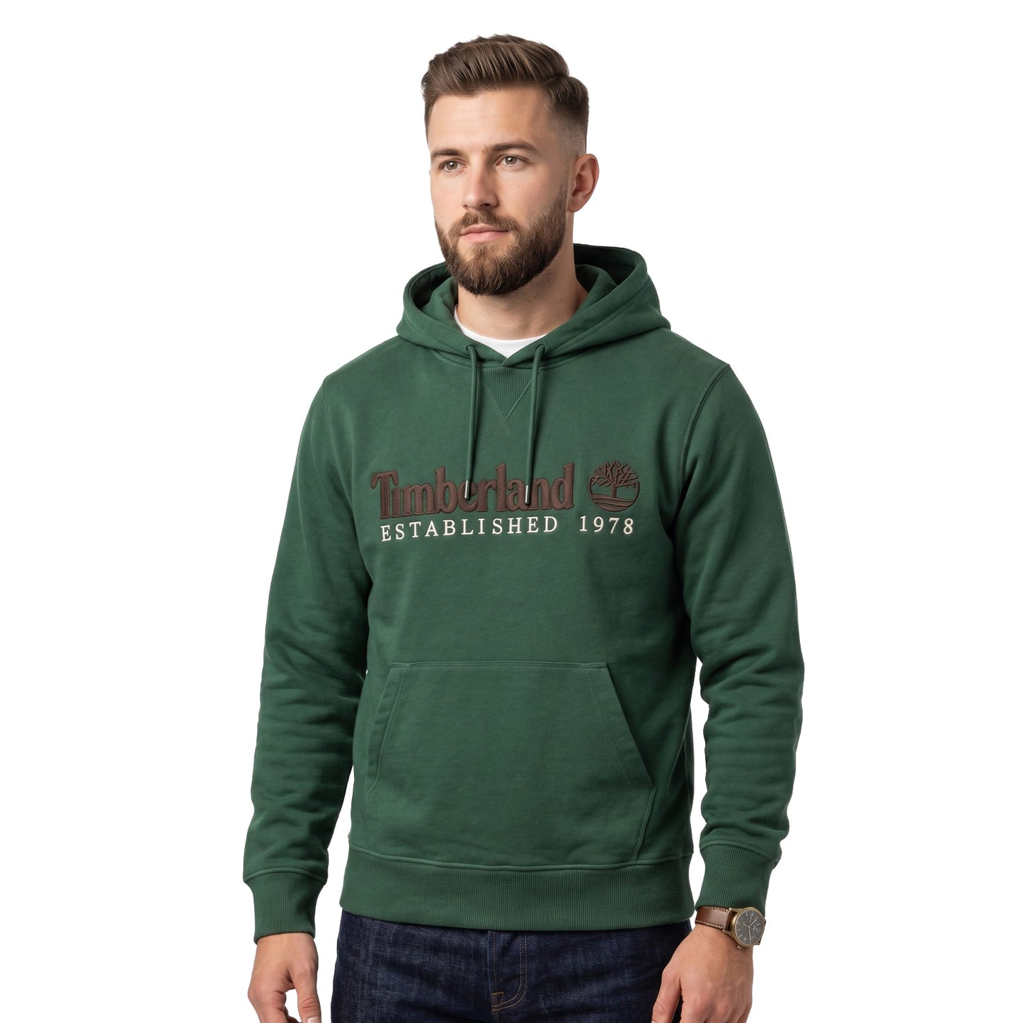 Timberland 1973 Embroidered Logo BB Hoodie Sycamore  - TBC0YHB63981