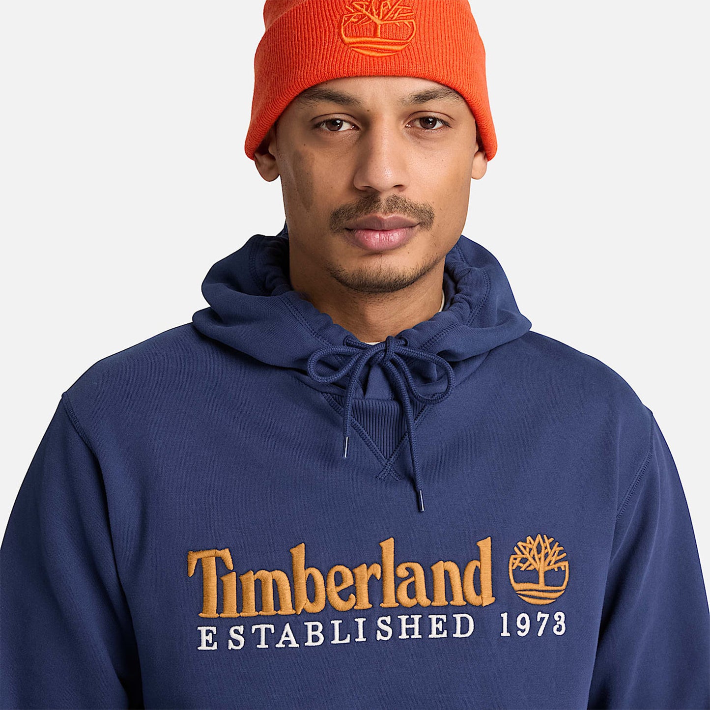 Timberland 1973 Embroidered Logo BB Hoodie Naval Academy  - TBC0YHB6AIH1