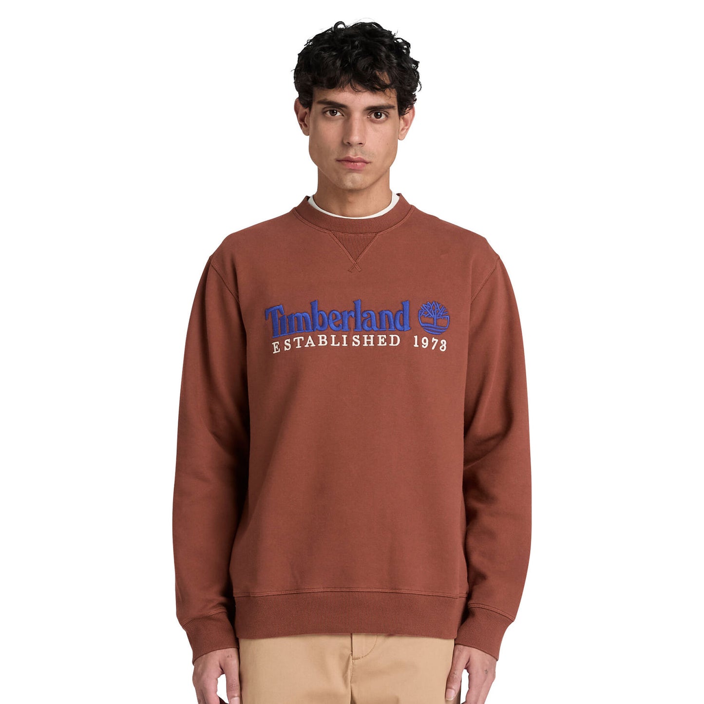 Timberland 1973 Embroidered Logo BB Crew Tannin  - TBC0YHB7DF01