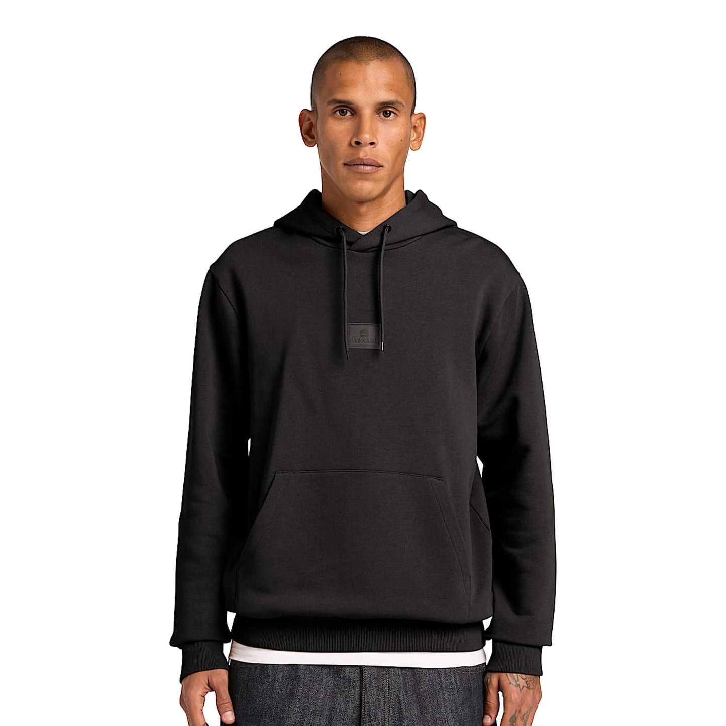 Timberland Silicon Badge Hoodie (LB) Black  - TBC0YHCM0011
