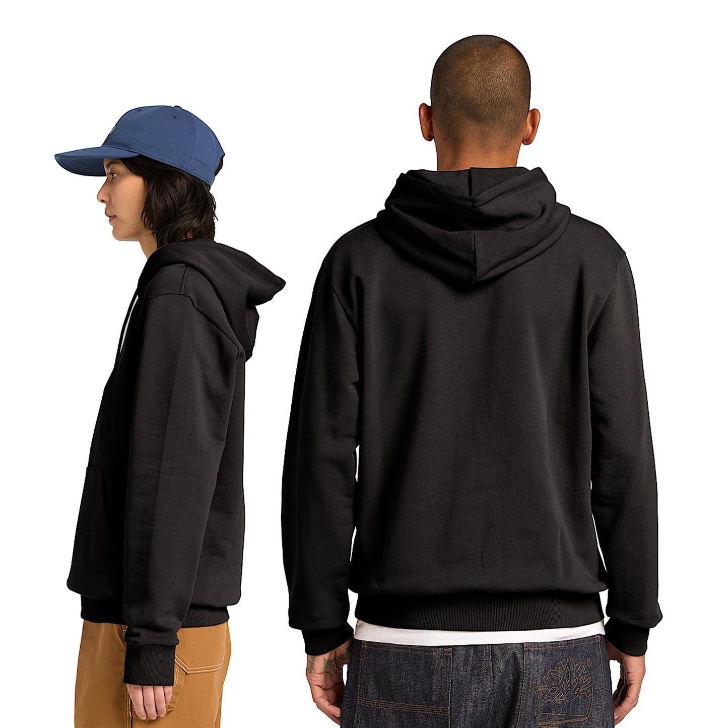 Timberland Silicon Badge Hoodie (LB) Black  - TBC0YHCM0011