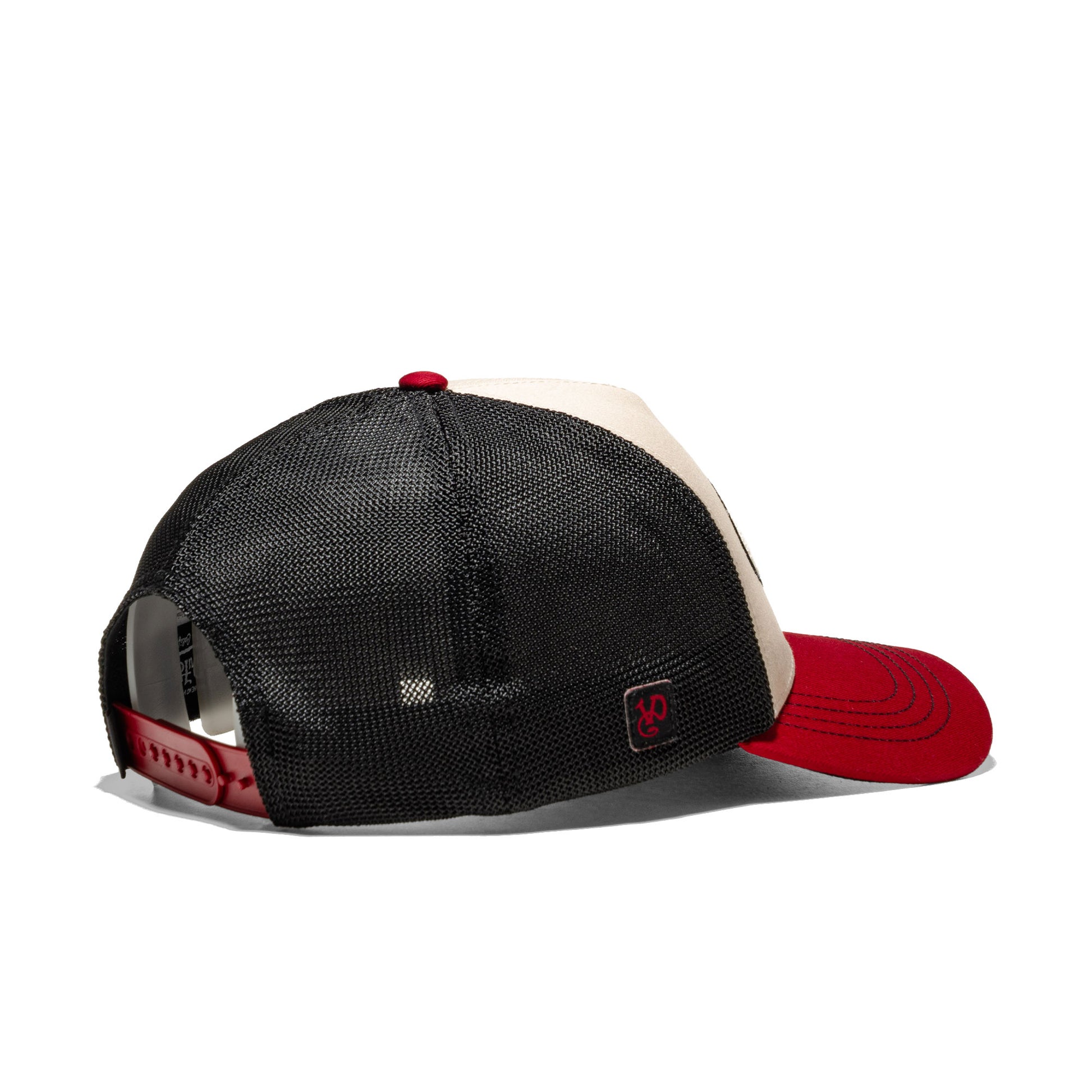 Von Dutch Trucker Cap Beige/Red/Black  - TERRY08