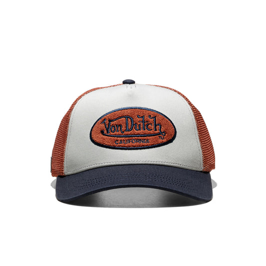 Von Dutch Trucker Cap Grey/Brown/Black  - TERRY10
