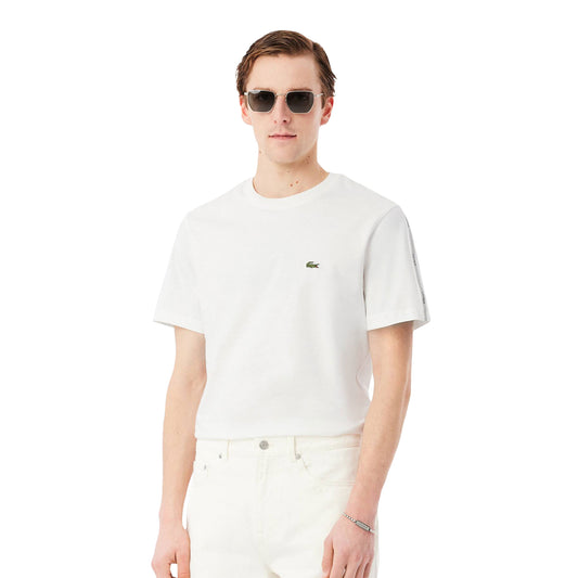 Lacoste Branded Stripe Band T-Shirt Farine  - TH0888-70V