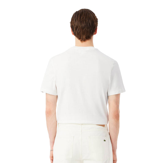 Lacoste Branded Stripe Band T-Shirt Farine  - TH0888-70V