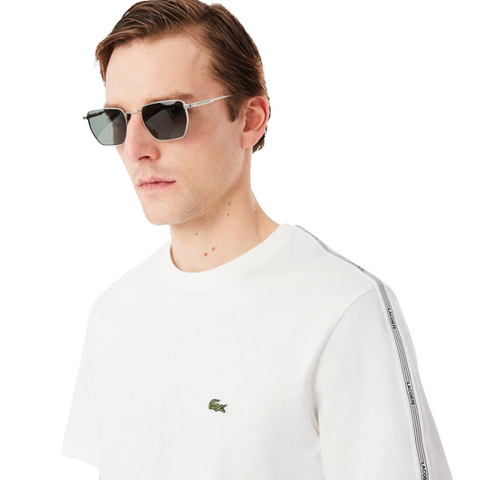 Lacoste Branded Stripe Band T-Shirt Farine  - TH0888-70V