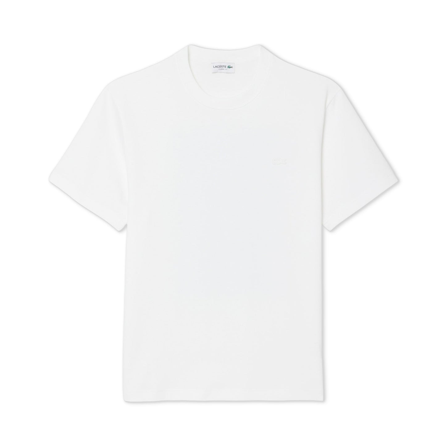 Lacoste Classic Fit Back Print Heavy Cotton T-Shirt White  - TH1750-001