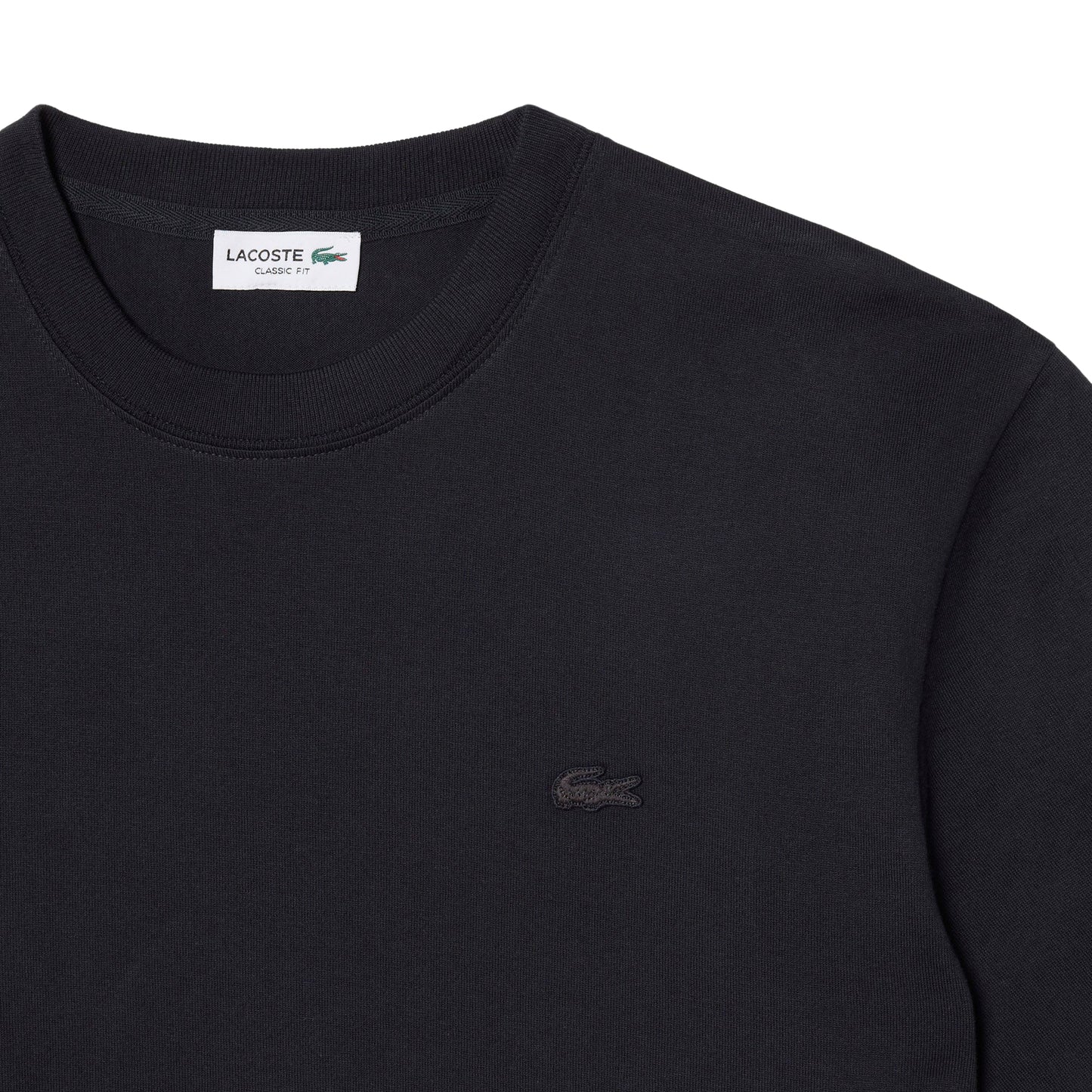 Lacoste Classic Fit Back Print Heavy Cotton T-Shirt Blkbird  - TH1750-350