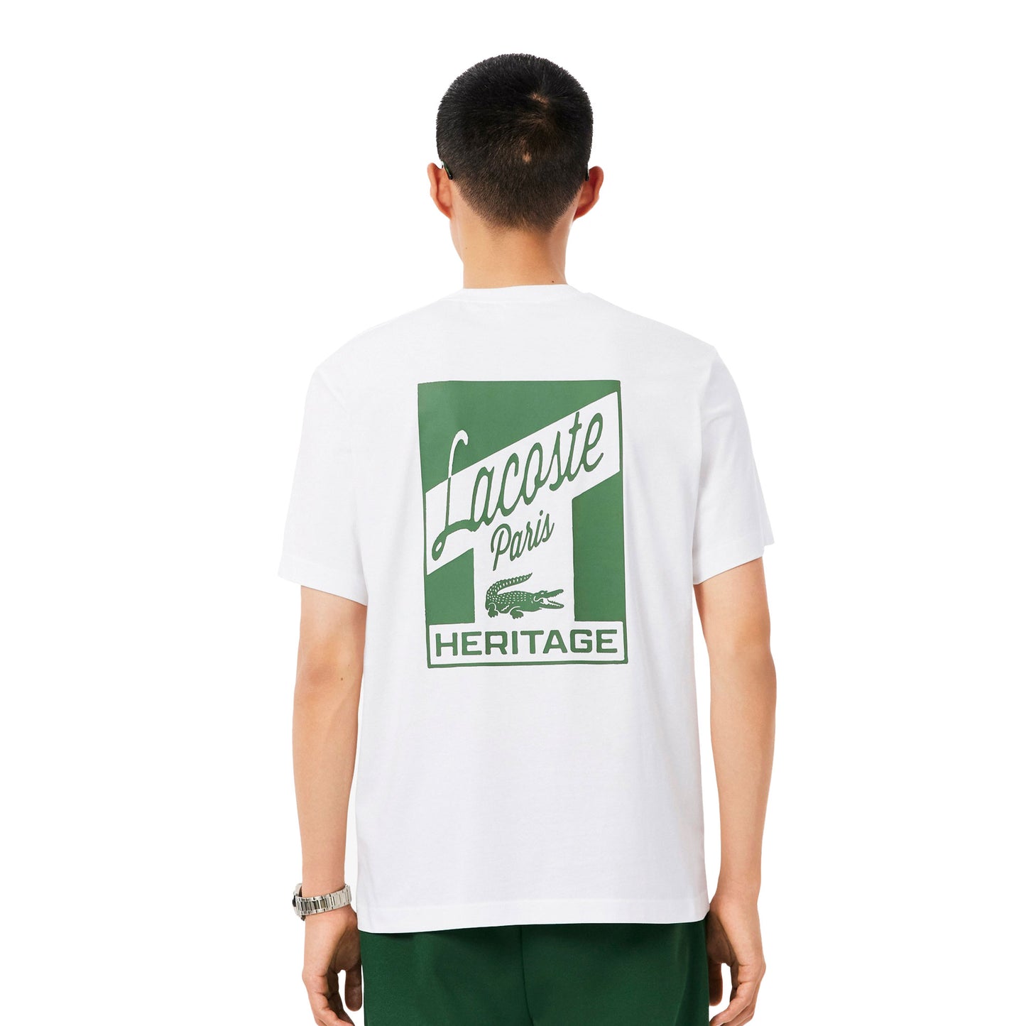 Lacoste Multi Print Jersey T-Shirt White  - TH5948-001