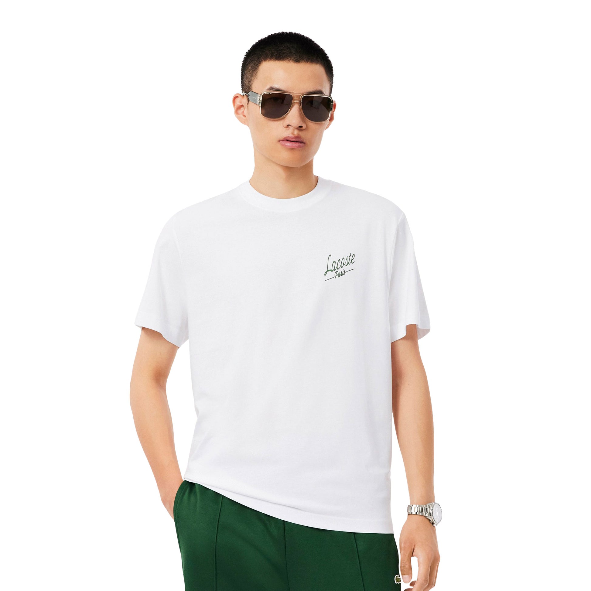 Lacoste Multi Print Jersey T-Shirt White  - TH5948-001