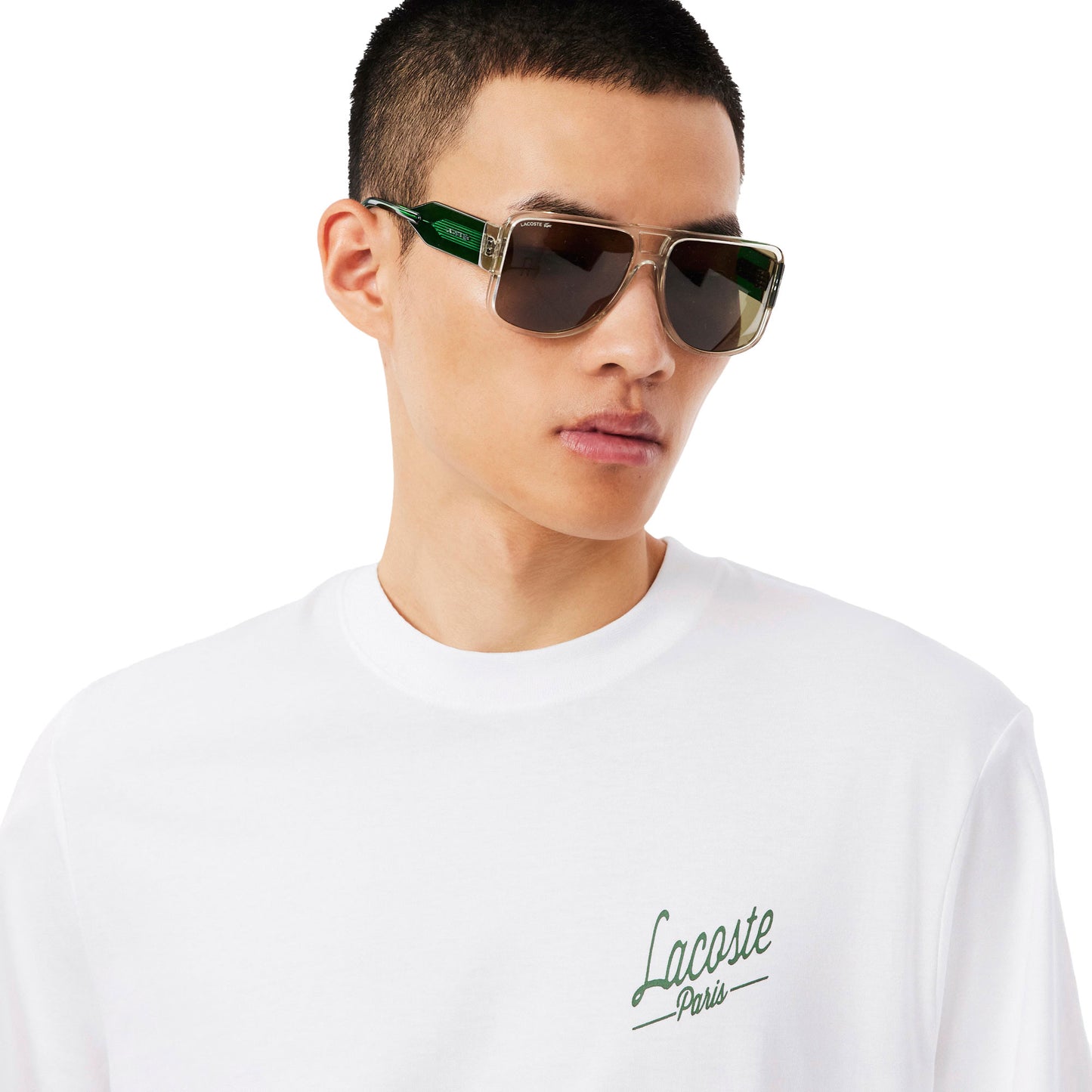 Lacoste Multi Print Jersey T-Shirt White  - TH5948-001
