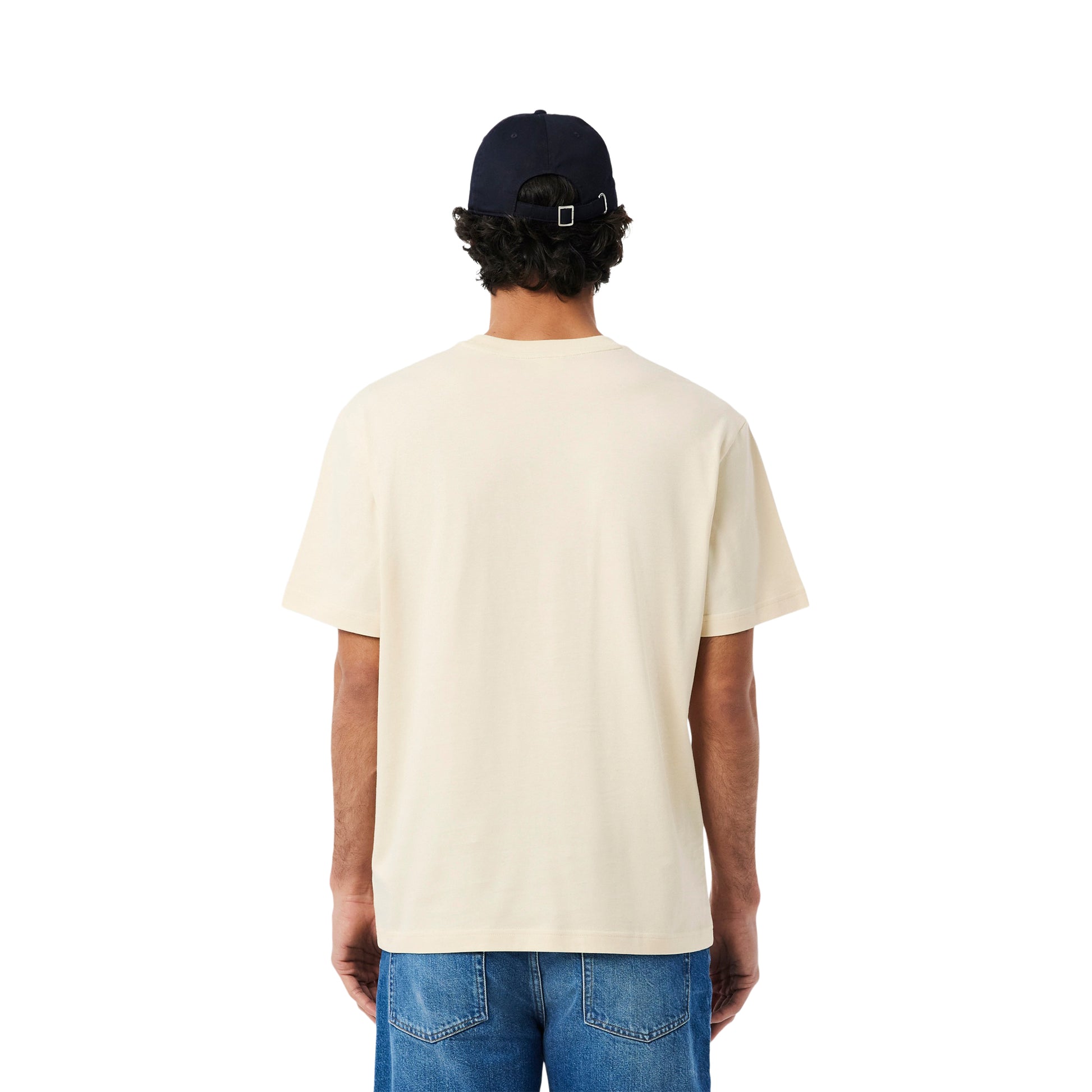 Lacoste Classic Fit Cotton Jersey T-Shirt Bright Natural  - TH7318-056