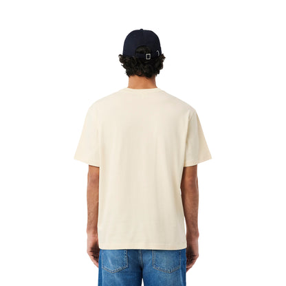 Lacoste Classic Fit Cotton Jersey T-Shirt Bright Natural  - TH7318-056