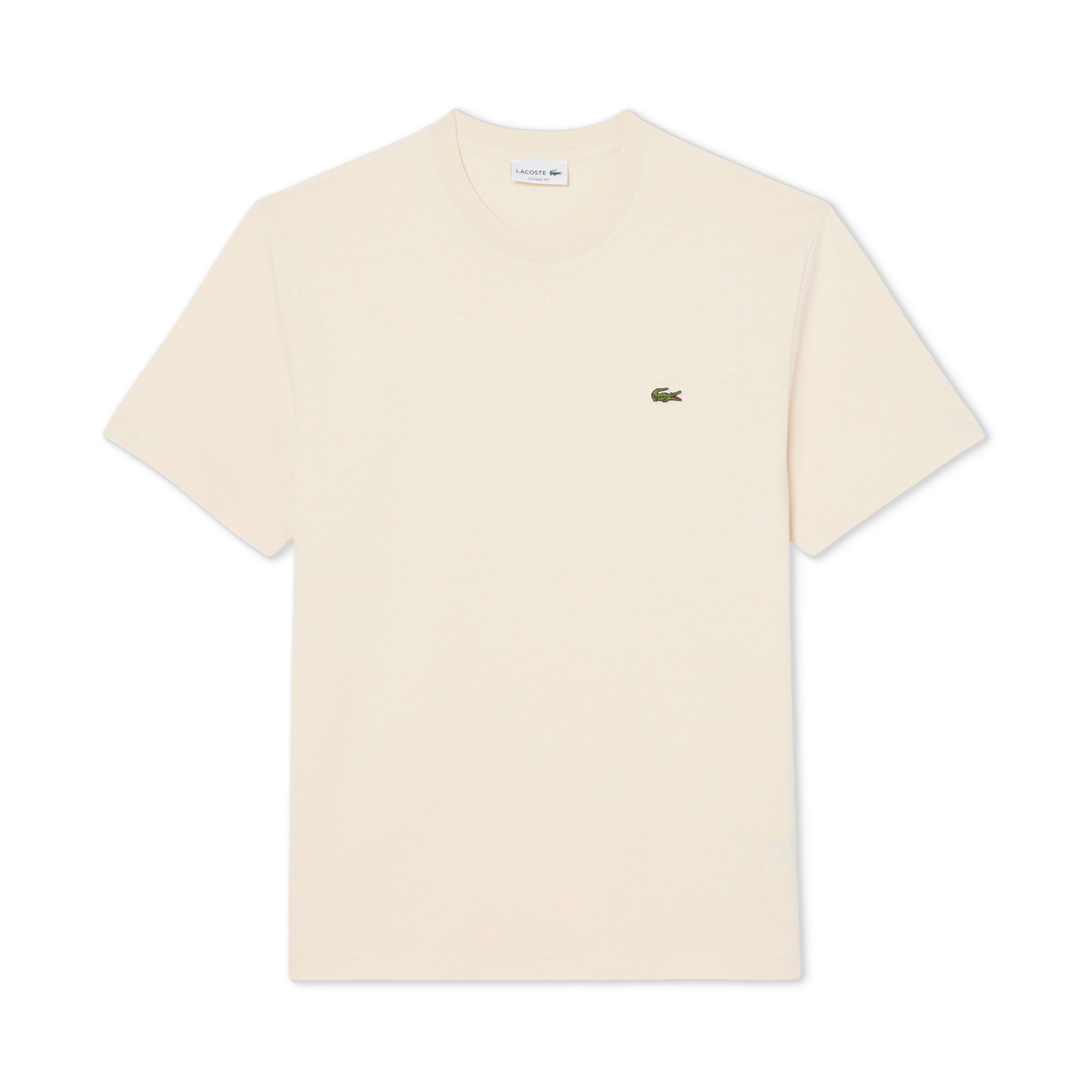 Lacoste Classic Fit Cotton Jersey T-Shirt Bright Natural  - TH7318-056
