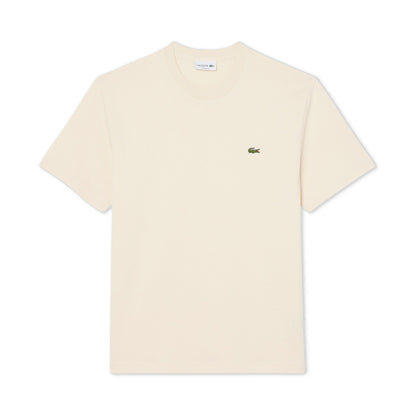 Lacoste Classic Fit Cotton Jersey T-Shirt Bright Natural  - TH7318-056