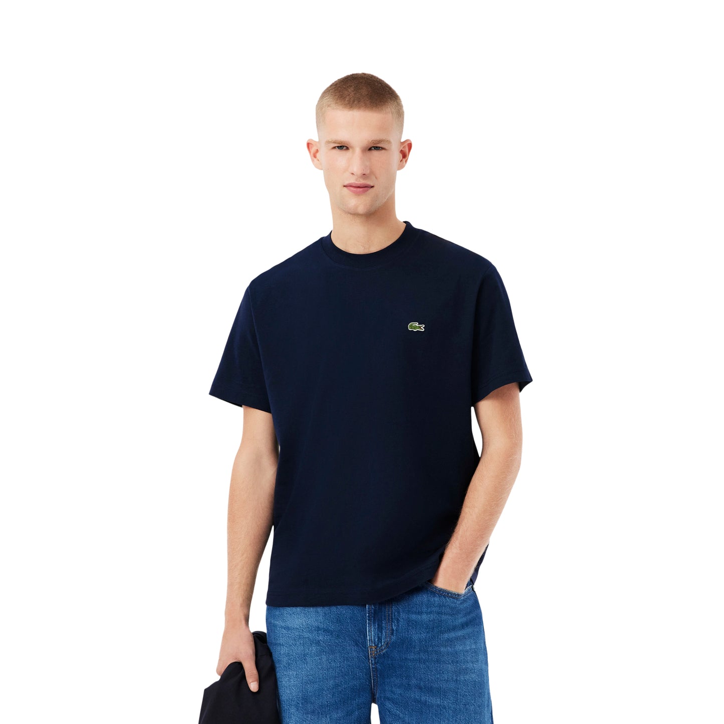 Lacoste Classic Fit Cotton Jersey T-Shirt Navy