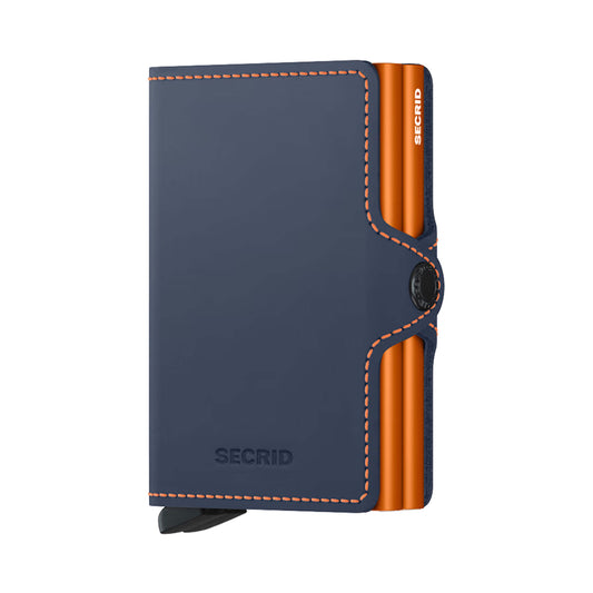 Secrid Twinwallet Matte Night Blue/Orange  - TMNIGHTBLUEORANGE