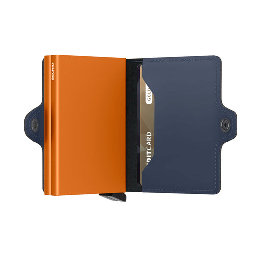 Secrid Twinwallet Matte Night Blue/Orange  - TMNIGHTBLUEORANGE