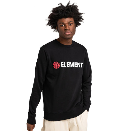 Element Blazin Crew Sweat Flint Black  - U1CRA1ELF03732