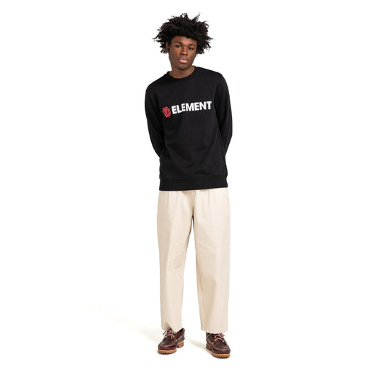Element Blazin Crew Sweat Flint Black  - U1CRA1ELF03732