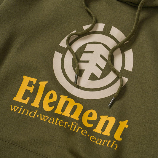 Element Vertical Hood Sweat Army  - U1HOB3ELF0531