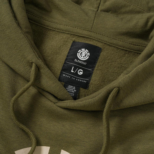 Element Vertical Hood Sweat Army  - U1HOB3ELF0531