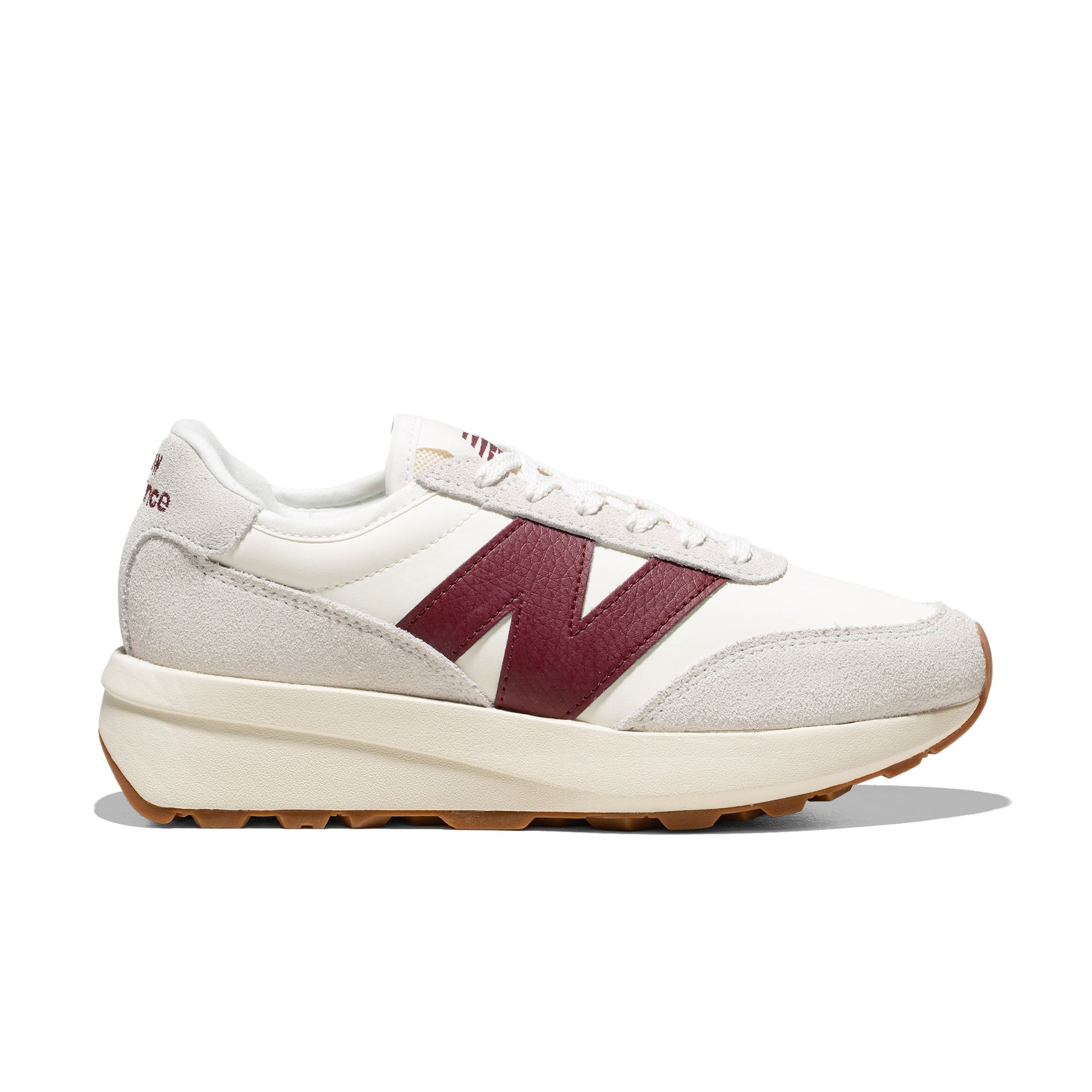 New Balance 370 Sea Salt/Classic Crimson  - U370CB