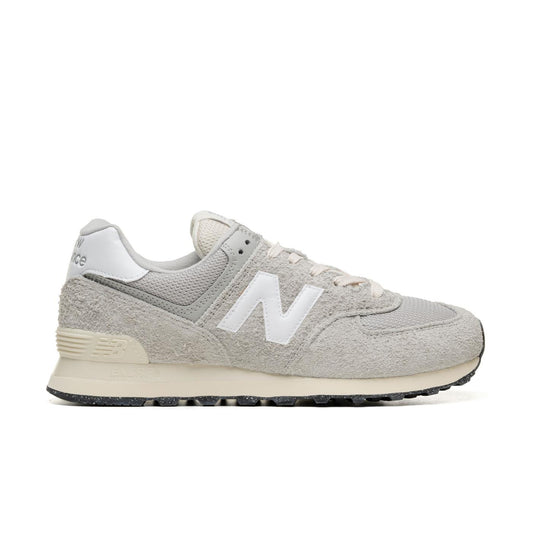 New Balance 574 Concrete/White  - U574RBL
