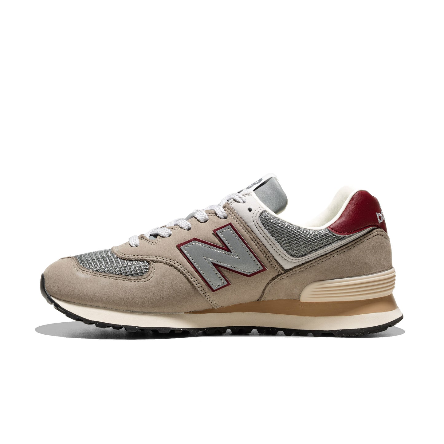 New Balance 574 Arid Stone/Monarch Burgundy  - U574SKB