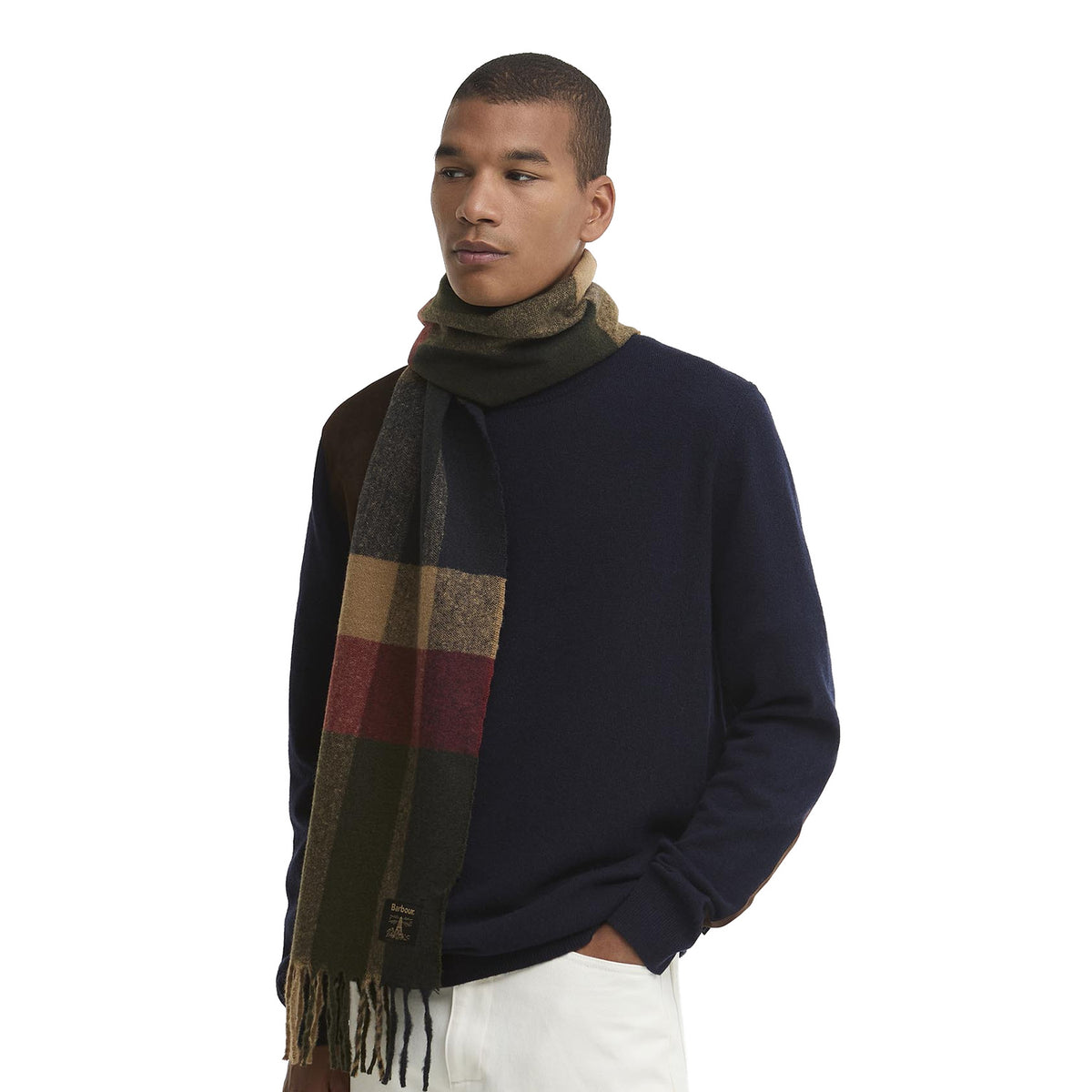 Barbour Westerdale Scarf Sage/Sandstone  - USC0391GN91