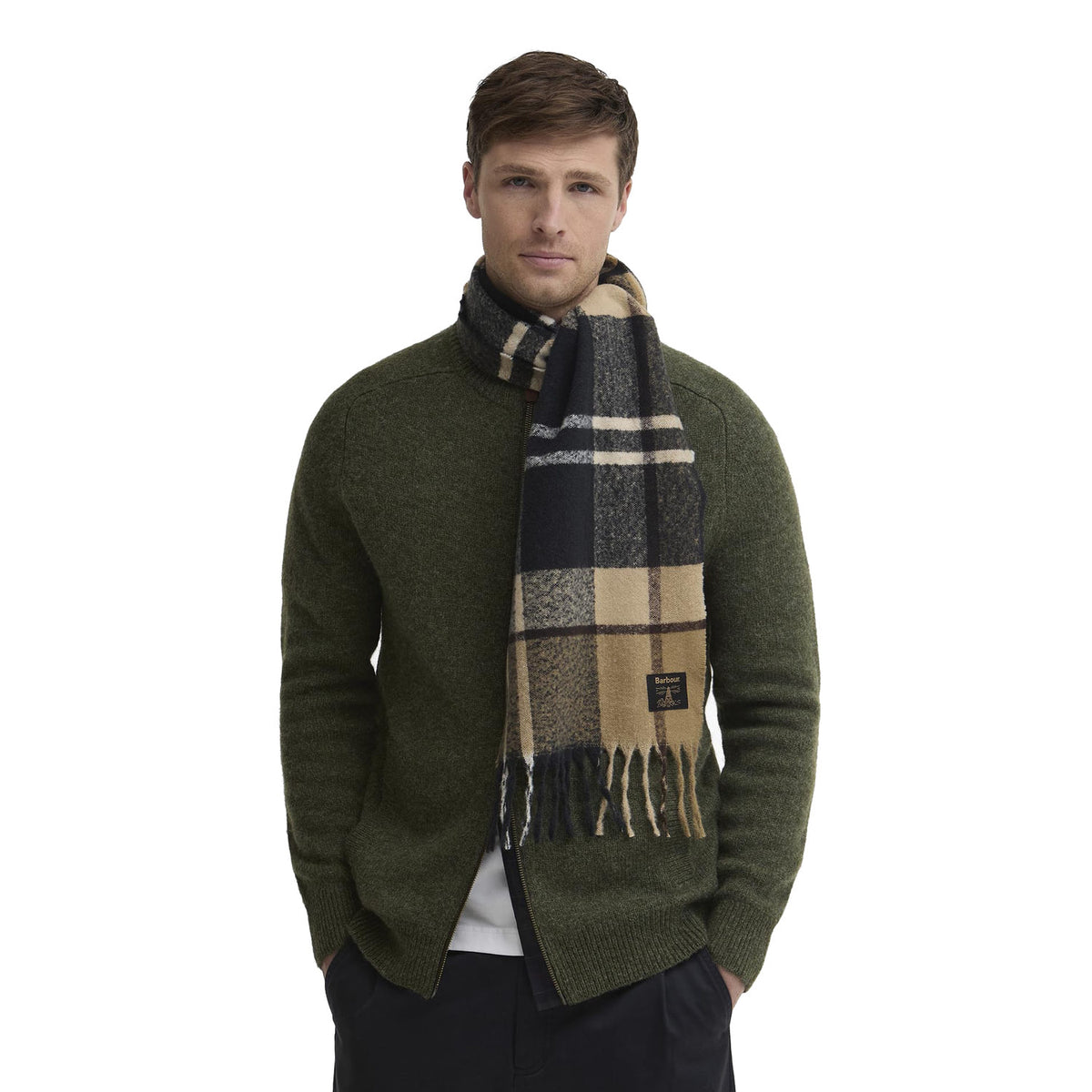 Barbour Yorklane Tartan Scarf Birchwood Dress Tartan  - USC0403TN39
