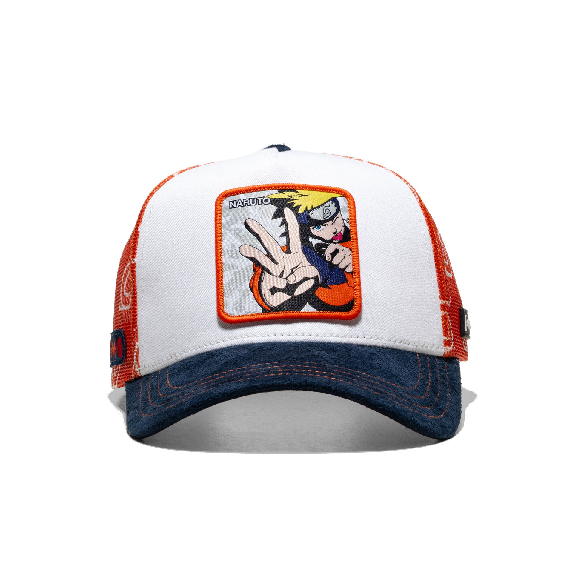 Capslab Naruto Shippuden Uzumaki Trucker Cap White/Orange  - UZU