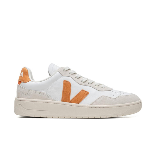 Veja V-90 O.T. Leather Extra-White/Umber  - VD2003389