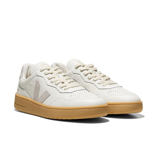 Veja V-90 O.T. Leather White/Light Grey/Natural  - VD2003893