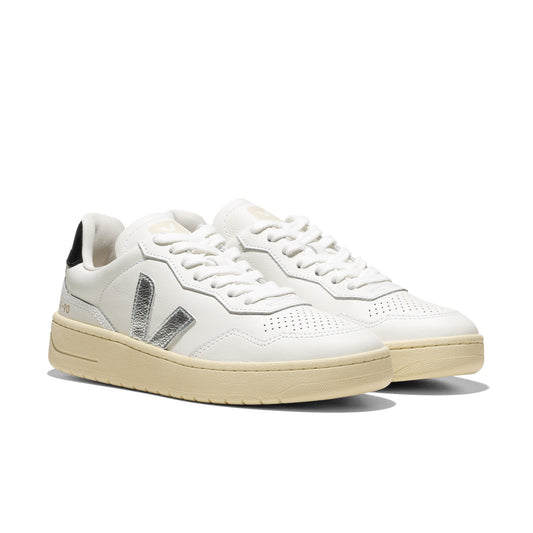 Veja V-90 O.T. Leather White/Silver/Black  - VD2020910
