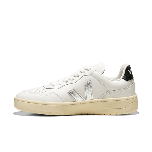 Veja V-90 O.T. Leather White/Silver/Black  - VD2020910
