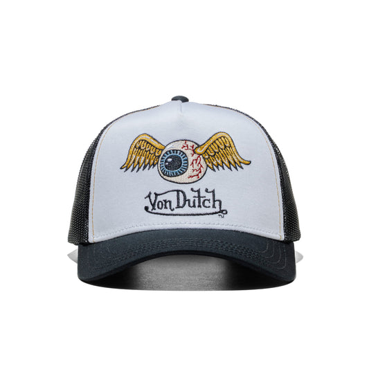 Von Dutch Trucker Cap White/Black  - VD_0_CAS1_ART_WHI