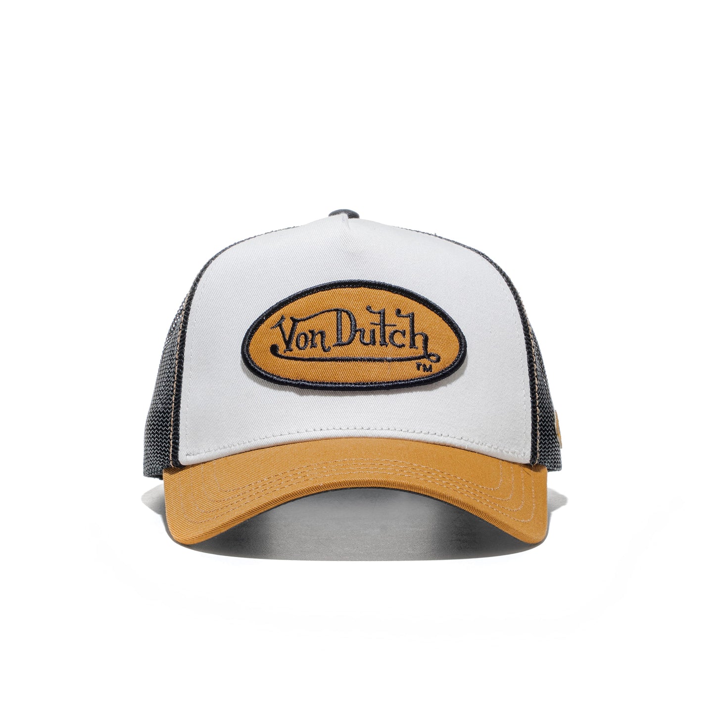 Von Dutch Trucker Cap White/Camel/Black  - VD_0_CAS1_CLA