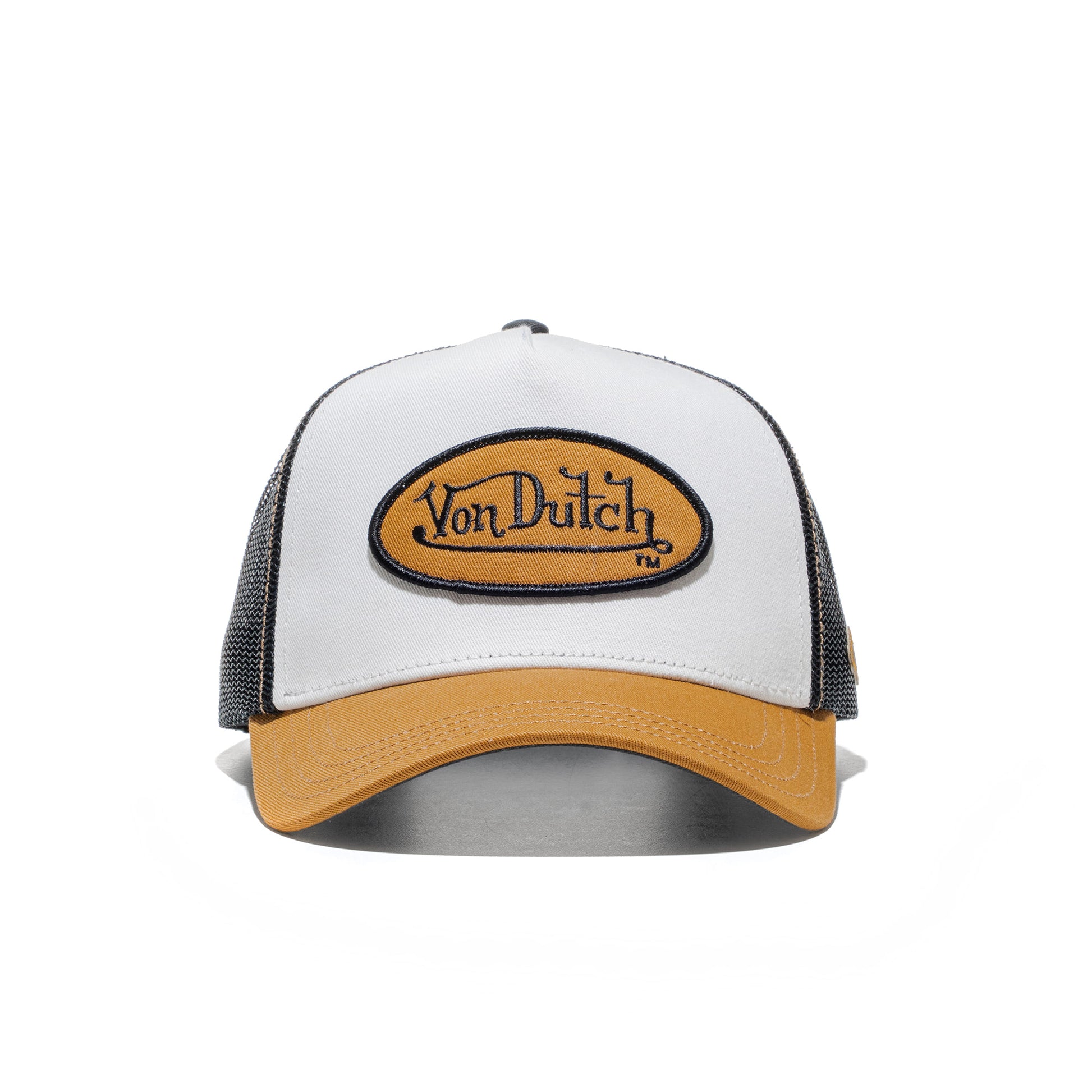 Von Dutch Trucker Cap White/Camel/Black  - VD_0_CAS1_CLA